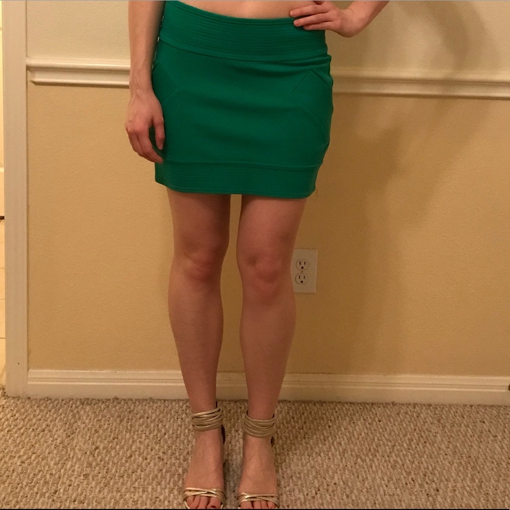 DVF Green Mini Skirt